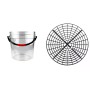 Wash Bucket With Gritt Guard 13lt Transparent Vehicle Wash Bucket With Grit Guard