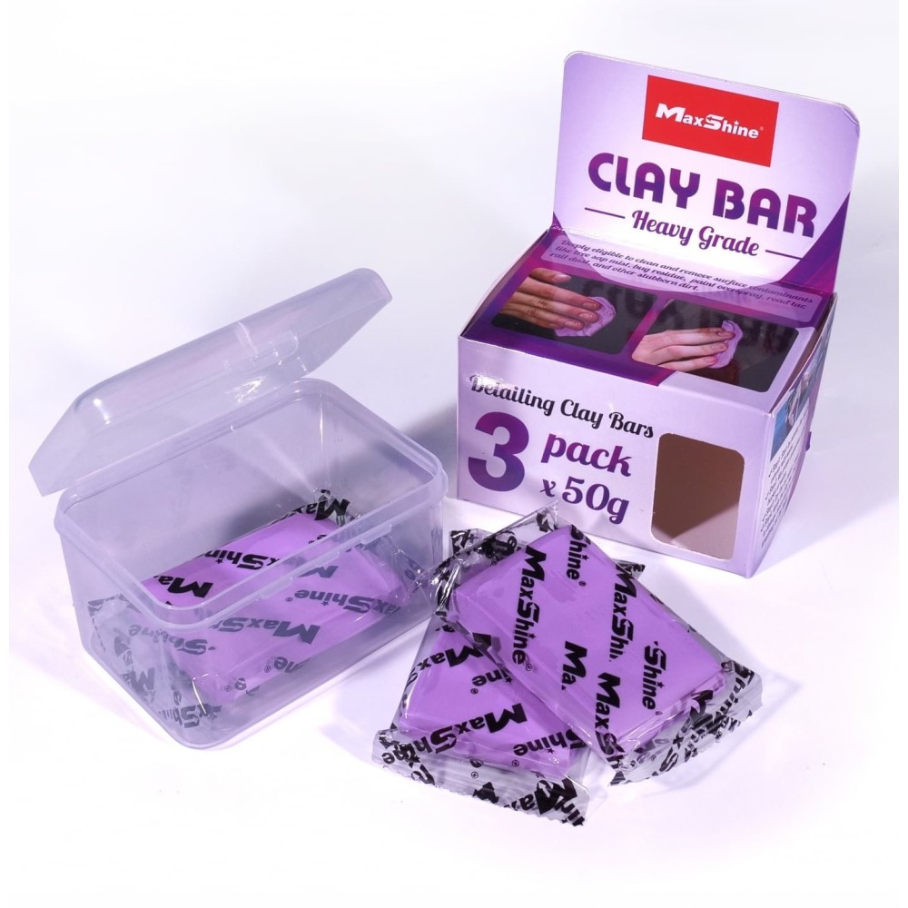 Maxshine Detailing ClayBar Medium Heavy 3x50gr Without Abrasive Medium-Heavy Detailing Clay