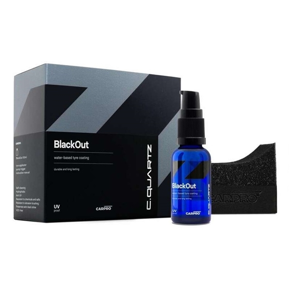 CarPro CQUARTZ Black Out 2.0 Tyre Dressing And Sealant 50ml