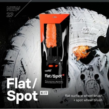 CarPro Flat Spot Wheel Brush Kit Car Wheel Cleaning Brush Set