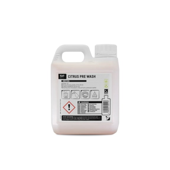 ValetPro Citrus Pre Wash 1lt Pre-Wash For Removing Traffic Film And Insects