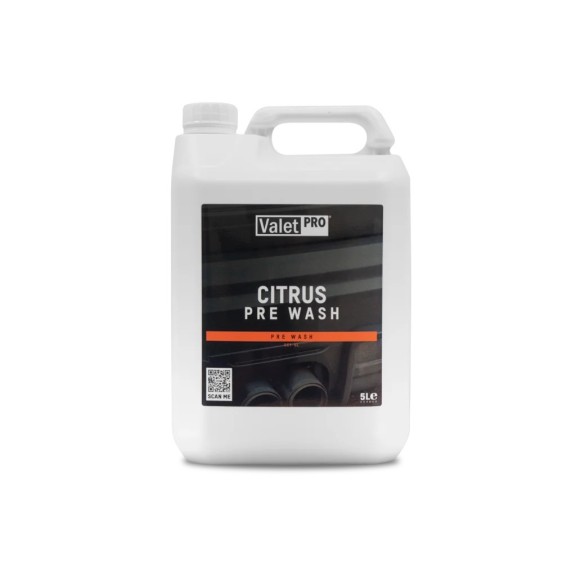 ValetPro Citrus Pre Wash 5lt Pre-Wash For Removing Traffic Film And Insects
